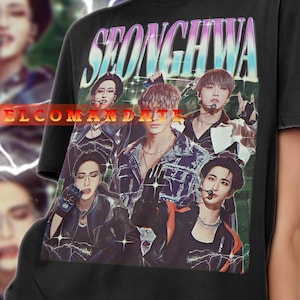 SEONGHWA ATEEZ Homage Shirt, Seonghwa Retro Shirt, Seonghwa 90s Tshirt, Seonghwa Bootleg Tee, Seonghwa Fan Tee