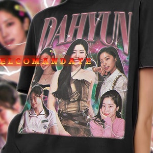 TWICE ダヒョン　Tシャツ ダヒョン ユニセックス シャツ、ダヒョン グラフィック T シャツ