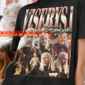 VISERYS I TARGARYEN Shirt - Viserys I Targaryen Vintage Shirt, Viserys I Targaryen Retro 90s Tshirt, Viserys I Targaryen Bootleg Tee