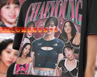 TWICE チェヨン レトロ ブートレッグ T シャツ、TWICE シャツ、K TWICE チェヨン レトロ ブートレッグ T シャツ、TWICE シャツ、K