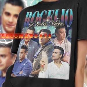 Camisa ROGELIO DE LA Vega, Camisa Vintage Rogelio De La Vega, Camiseta Retro 90s Rogelio De La Vega, Camiseta Bootleg Rogelio De La Vega