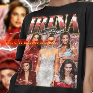 IRINA SHAYK Vintage Shirt, Irina Shayk Homage Tshirt, Irina Shayk Fan Tees, Irina Shayk Retro 90s Sweater, Irina Shayk Merch Gift