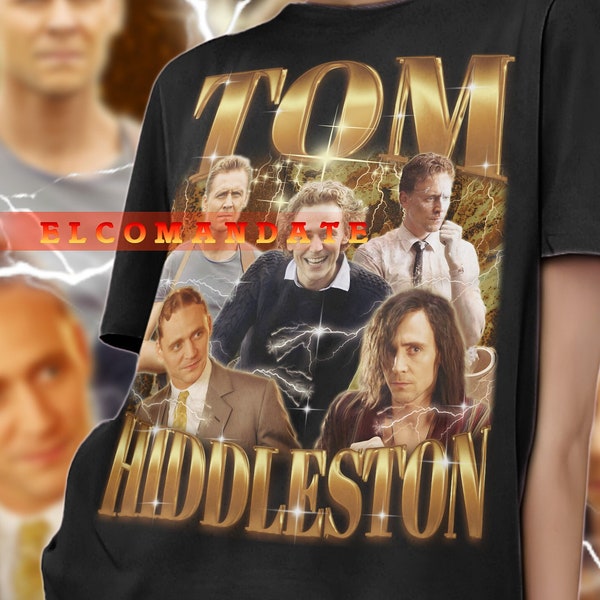 TOM HIDDLESTON Vintage Shirt, Tom Hiddleston Homage Tshirt, Tom Hiddleston Fan Tees, Tom Hiddleston Retro 90s Sweater, Tom Hiddleston Merch