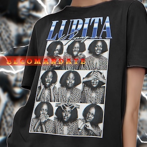 LUPITA NYONG&#39;O Vintage Shirt, Lupita Nyong&#39;O Homage Tshirt, Lupita Nyong&#39;O Fan Tees, Lupita Nyong&#39;O Retro 90s Sweater, Lupita Nyong&#39;O Merch