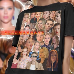 Actress SCARLETT JOHANSSON Homage Shirt, Scarlett Johansson Vintage Tshirt, Scarlett Johansson Fan Tees, Scarlett Johansson Retro Sweater
