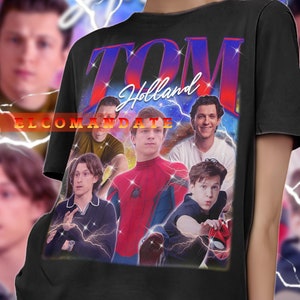 TOM HOLLAND Vintage Shirt, Tom Holland Homage Tshirt, Tom Holland Fan Tees, Tom Holland Retro 90s Sweater, Tom Holland Merch Gift, Holland