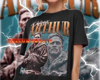 Camiseta do Rei Arthur, Camiseta Vintage do Rei Arthur, Camiseta Retrô do Rei Arthur dos anos 90, Moletom do Rei Arthur, Camiseta de Manga Comprida do Rei Arthur