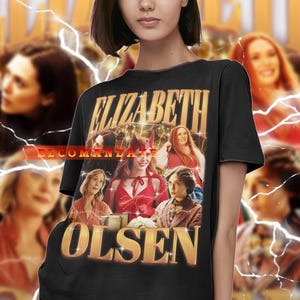 ELIZABETH OLSEN Vintage Shirt, Elizabeth Olsen Homage Tshirt, Elizabeth Olsen Fan Tees, Elizabeth Olsen Retro 90s Sweater, Elizabeth Olsen
