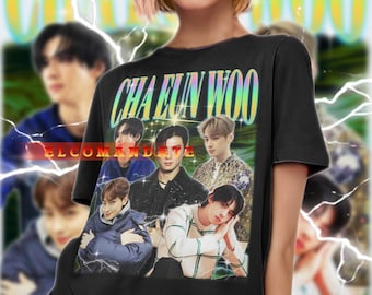 CHA EUN WOO Shirt, Astro - Cha Eun Woo Vintage Shirt, Cha Eun Woo