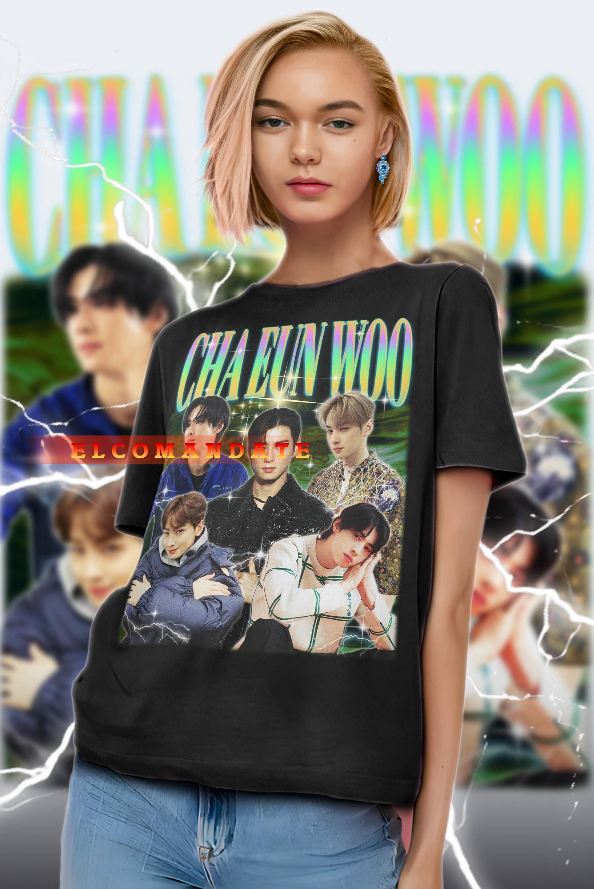CHA EUN WOO Shirt, Astro - Cha Eun Woo Vintage Shirt, Cha Eun Woo