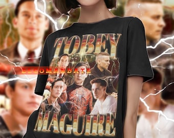 Camisa vintage de Tobey Maguire, camiseta homenaje a Tobey Maguire, camisetas de fan de Tobey Maguire, suéter retro de Tobey Maguire de los 90, regalo de merchandising de Tobey Maguire