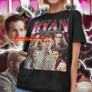 RYAN REYNOLDS Homage Shirt, Ryan Reynolds Retro Shirt, Ryan Reynolds 90s Tshirt, Ryan Reynolds Bootleg Tee, Ryan Reynolds Fan Tee