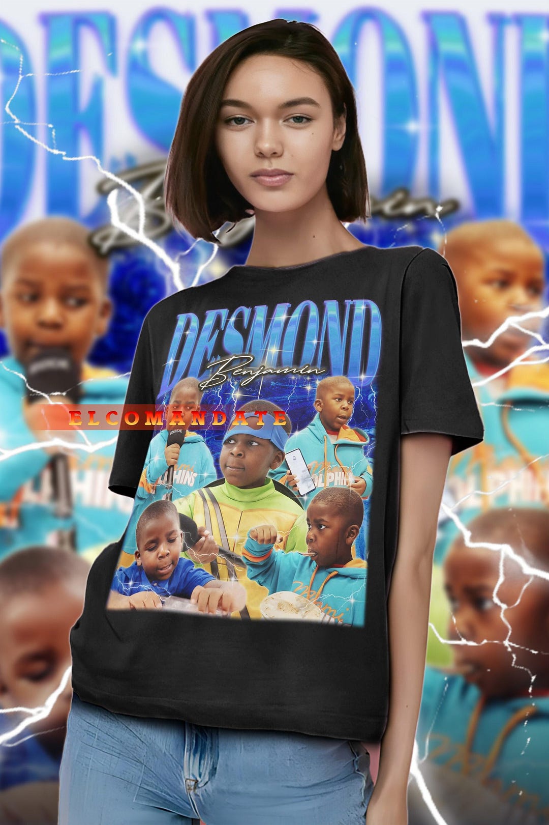 DESMOND BENJAMIN Vintage Shirt, Desmond Benjamin Homage Tshirt