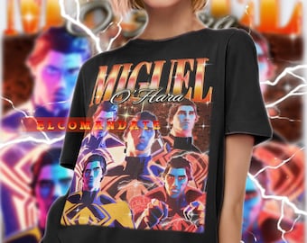 Camisa MIGUEL O'HARA, Camisa vintage Miguel O'Hara, Camiseta retrô Miguel O'Hara anos 90, Camiseta pirata Miguel O'Hara, Suéter Miguel O'Hara