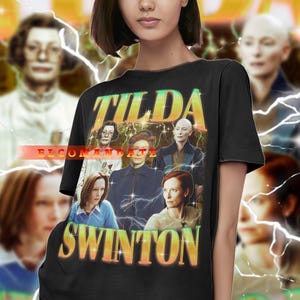 TILDA SWINTON Vintage Shirt, Tilda Swinton Homage Tshirt, Tilda Swinton Fan Tees, Tilda Swinton Retro 90s Sweater, Tilda Swinton Merch Gift