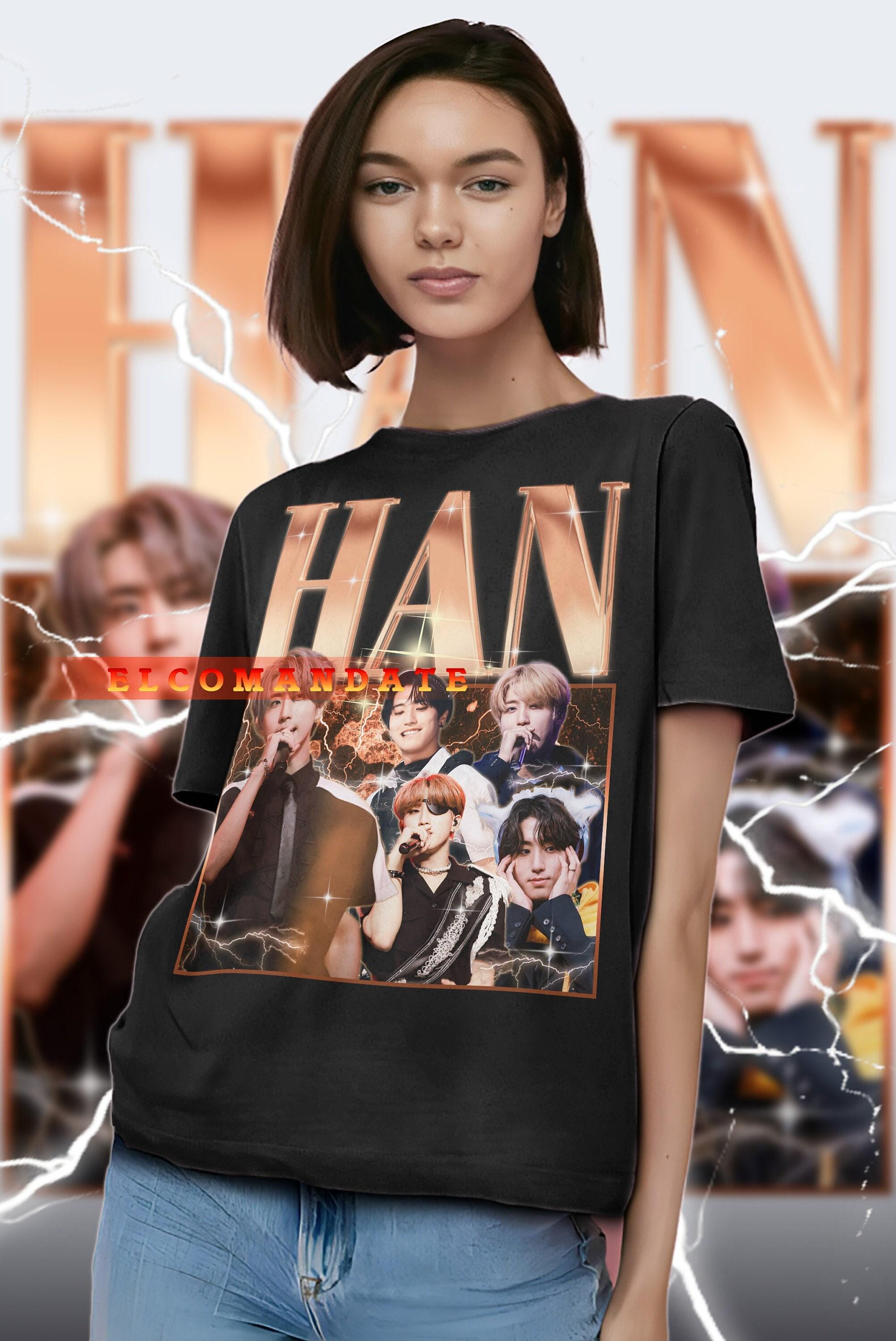 アイドル UNIFORM T-SHIRT HAN HAN Kpop Shirt, Han Jisung Shirt, Stray Kids Merch, Han Kpop Merch