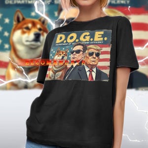 D.O.G.E DONALD TRUMP Shirt, Donald Trump Vintage Shirt, Donald Trump Retro 90s Tshirt, Donald Trump Bootleg Tee