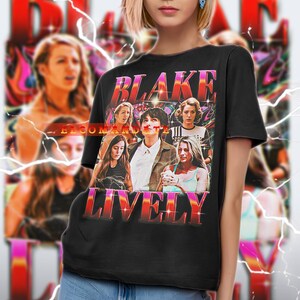 BLAKE LIVELY Shirt, Blake Lively Vintage Shirt, Blake Lively Retro 90s Tshirt, Blake Lively Bootleg Tee, Blake Lively Sweater