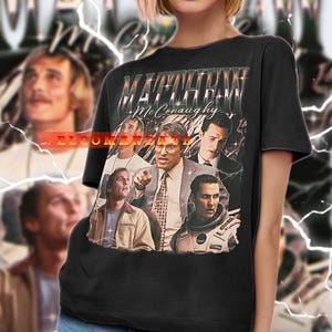 MATTHEW MCCONAUGHEY Shirt, Matthew McConaughey Vintage Shirt, Matthew McConaughey Retro 90s Tshirt, Matthew McConaughey Bootleg