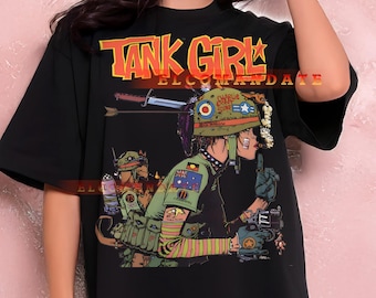 90s TANKGIRL USA製 ピチt チビt 超レア 短丈 ヴィンテージ Tank Girl 90s Cult Movie Ladies T Shirt - Etsy 日本