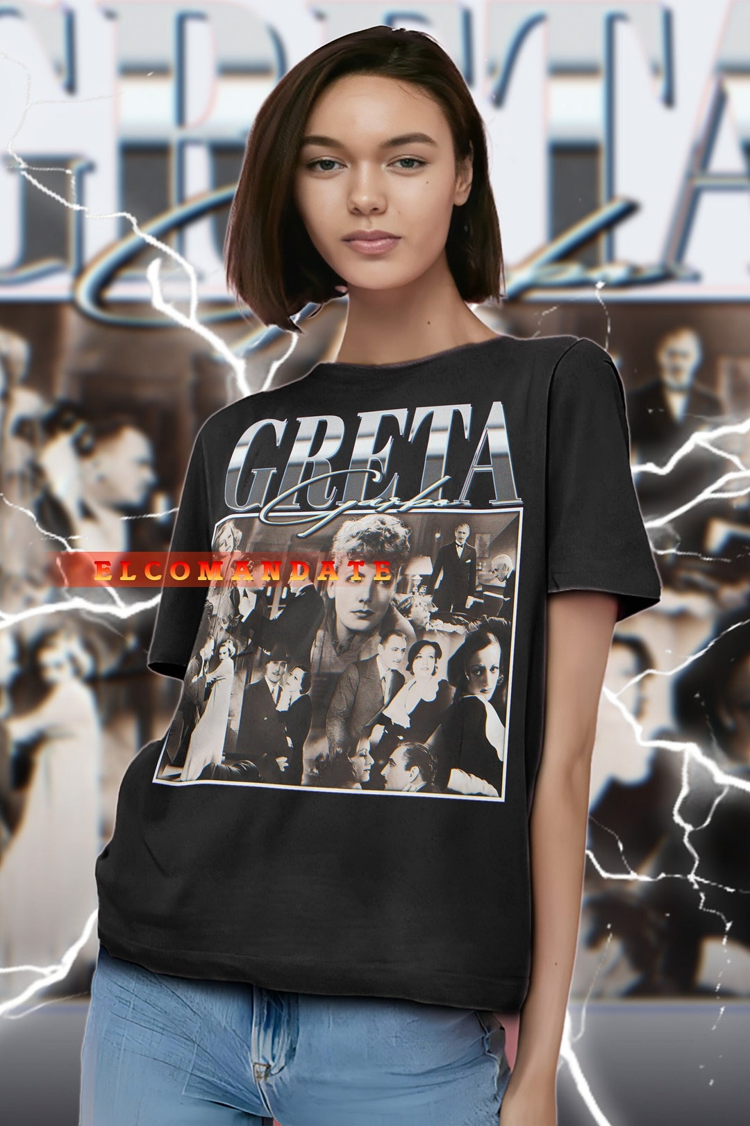 Actress GRETA GARBO Vintage Shirt Greta Garbo Homage Tshirt - Etsy