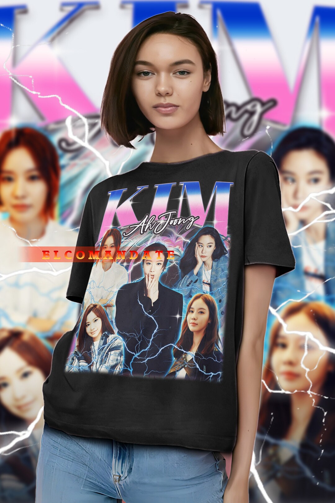 KIM AH JOONG Vintage Shirt, Kim Ah Joong Homage Tshirt, Kim Ah Joong ...