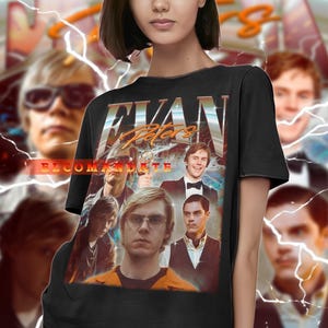 Chemise vintage EVAN PETERS limitée, t-shirt hommage Evan Peters, t-shirts de fans Evan Peters, pull rétro des années 90 Evan Peters, cadeau Evan Peters Merch