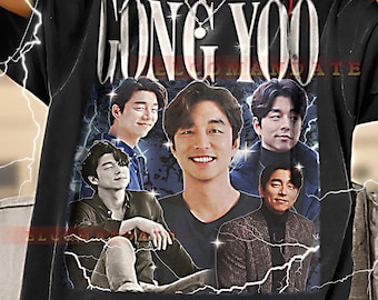コン・ユさんが着ていたTシャツです。 コン・ユ Tシャツ、コン・ユ 長袖、コン・ユ レトロシャツ、コン・ユ
