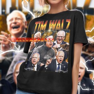 TIM WALZ Shirt, Tim Walz Vintage Shirt, Tim Walz Retro 90s Tshirt, Tim Walz Bootleg Tee, Tim Walz Sweater, Minnesota Governor