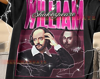 WILLIAM SHAKESPEARE Bootleg Shirt, William Shakespeare Retro Tees, Literary Genius T-Shirt, Drama Legacy Longsleeve, Shakespeare Sweater