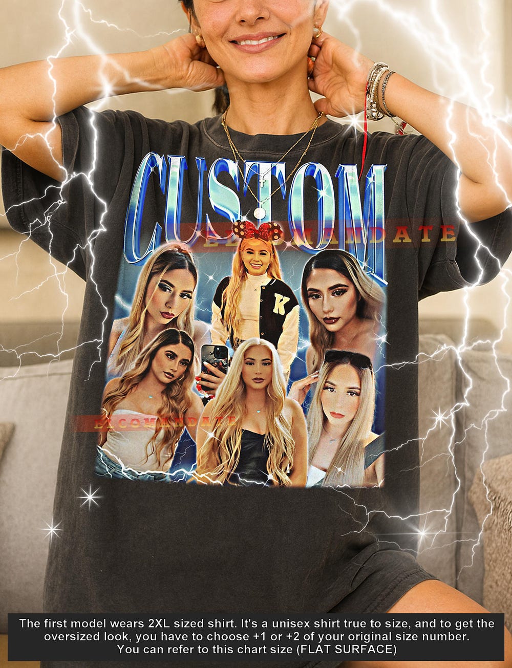 Custom Personalized Shirt, Custom Vintage Gift, Custom Unique Tee, Custom Retro Style Shirt, Custom 90S Bootleg, Custom Gf Shirt Bespoketshirt
