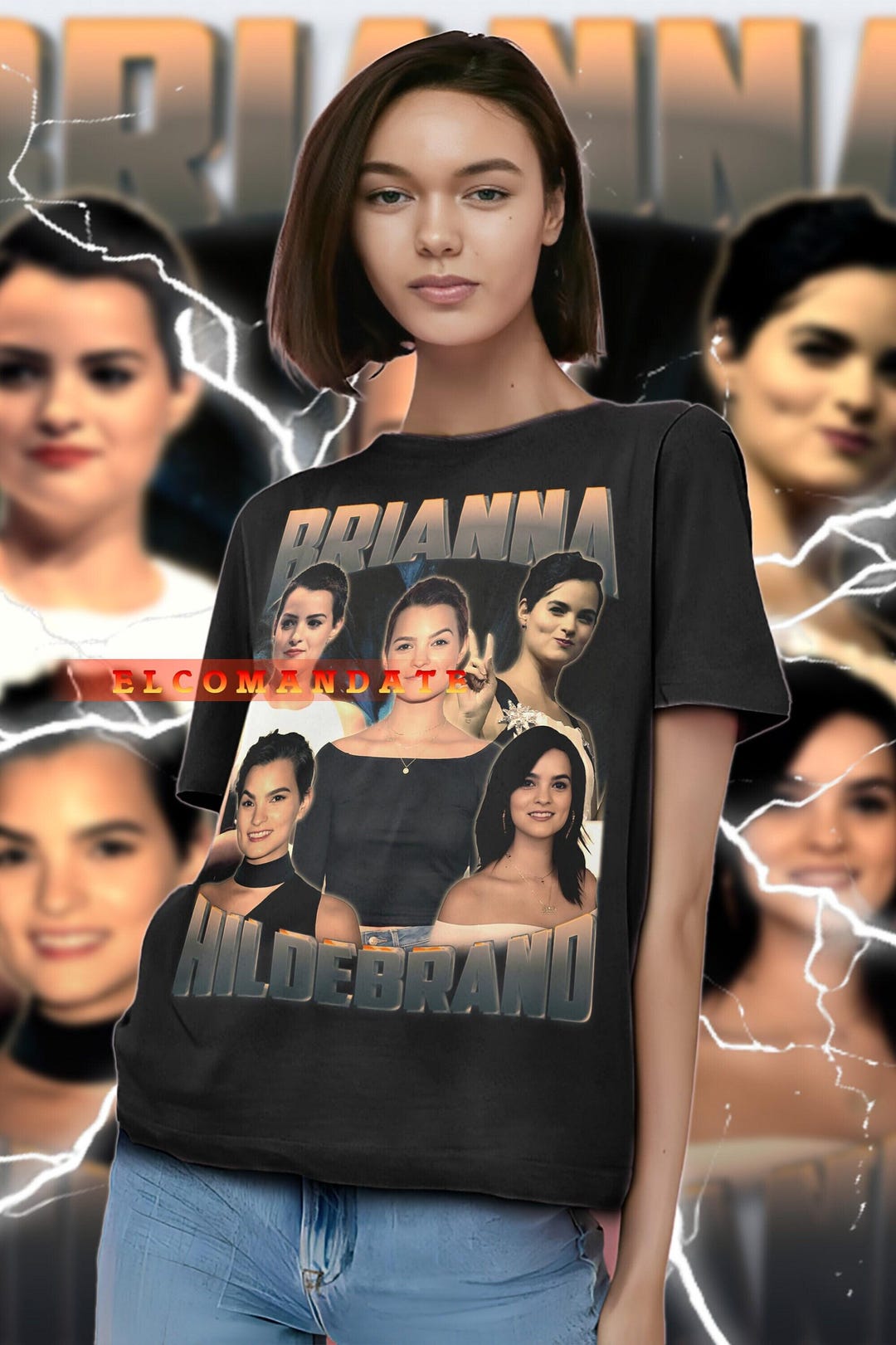 BRIANNA HILDEBRAND Vintage Shirt, Brianna Hildebrand Homage Tshirt ...