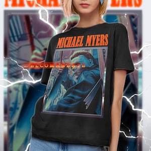 Shirt MICHAEL MYERS, vintage shirt Michael Myers, retro T-shirt jaren 90 Michael Myers, T-shirt Michael Myers Bootleg, Michael Myers Halloween
