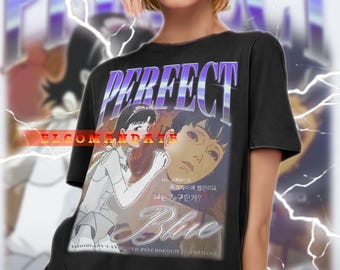 BOOTLEG PERFECT BLUE Shirt, Perfektes Blaues Vintage Shirt, Perfektes Blaues Retro 90er Jahre Tshirt, Perfektes Blaues Bootleg T-Shirt