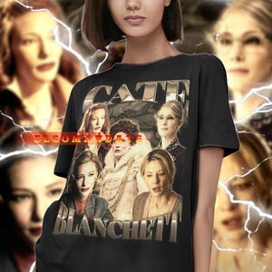 CATE BLANCHETT Homage Tshirt, Cate Blanchett Fan Tees, Cate Blanchett Retro 90s Sweater, Cate Blanchett Merch. Cate Blanchett Vintage Shirt