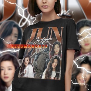 JUN JI-HYUN Schauspielerin Vintage Shirt, Jun Ji-Hyun Hommage Tshirt, Jun Ji-Hyun Fan T-Shirts, Jun Ji-Hyun Retro 90er Jahre Pullover, Jun Ji-Hyun Merch Geschenk