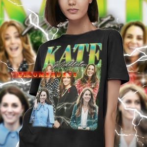 KATE MIDDLETON Vintage Shirt, Kate MIDDLETON Hommage Tshirt, Kate MIDDLETON T-Shirt, Retro 90er Jahre Pullover, Kate MIDDLETON Merch