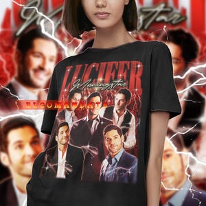 Hello Detective Lucifer Morningstar T-Shirt Uomo - Taglia 3XL - Grigia - 4