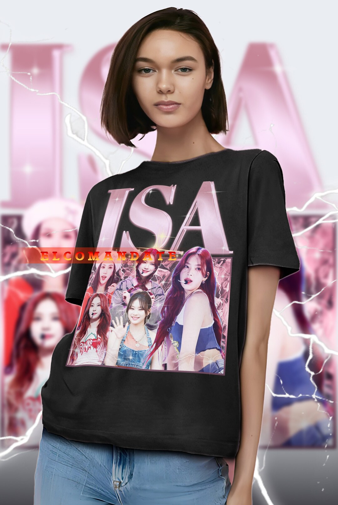Isa Singer Lee Chae Young Singer ISA KPOP Vintage Shirt, Isa Kpop Homage Tshirt ...