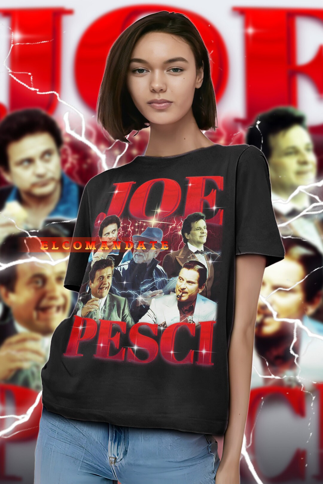 JOE PESCI Vintage Shirt, Joe Pesci Homage Tshirt, Joe Pesci Fan Tees
