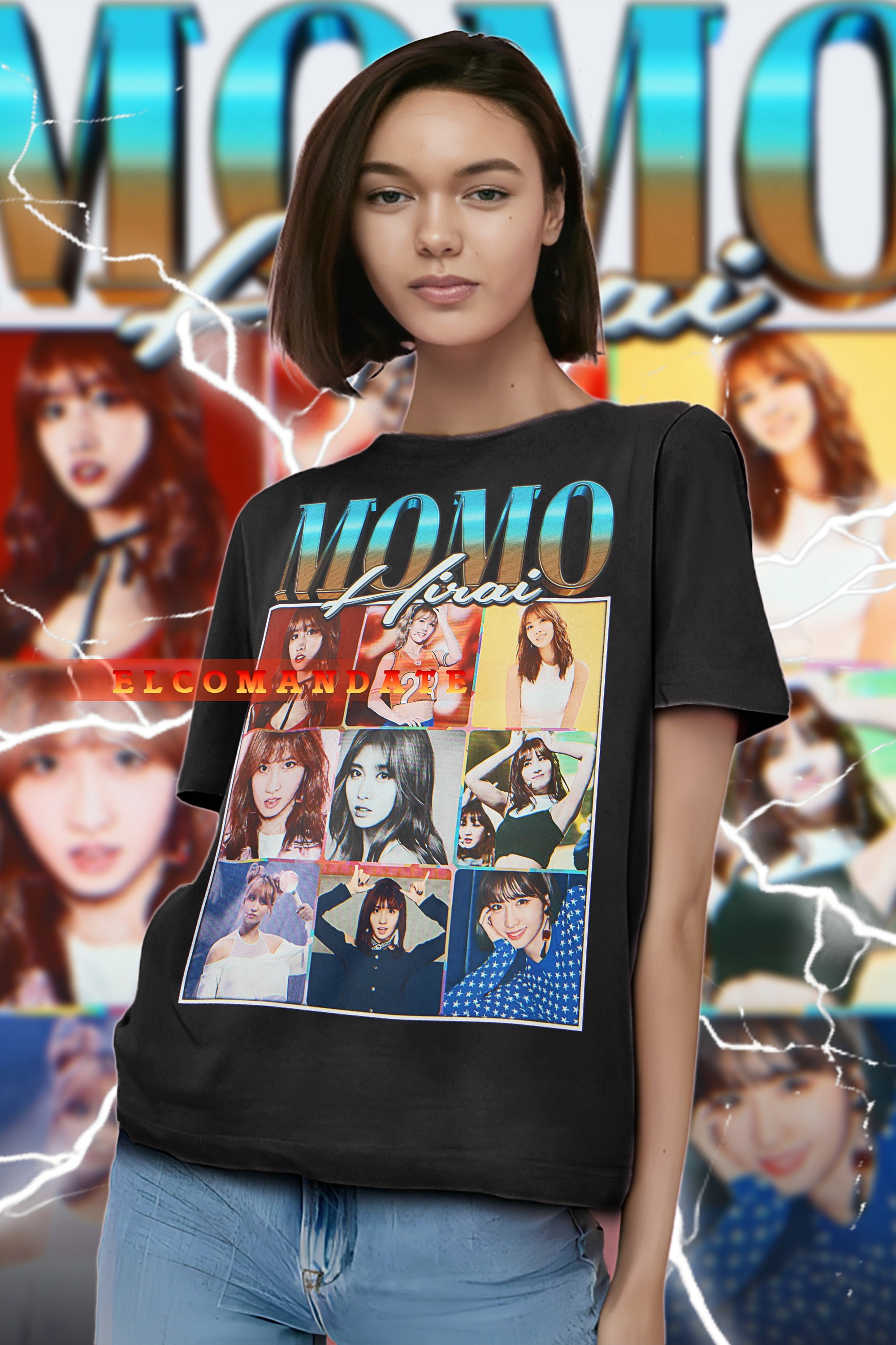 MOMO HIRAI TWICE Vintage Shirt, Momo Hirai Homage Tshirt, Momo