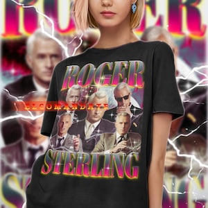Shirt ROGER STERLING, vintage shirt Roger Sterling, retro T-shirt Roger Sterling jaren 90, Roger Sterling-sweatshirt, Roger Sterling longsleeve
