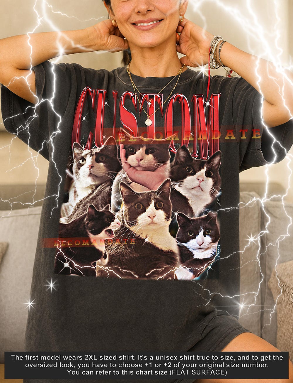 Custom Personalized Shirt, Pet Cat Dog Custom Vintage Gift, Custom Unique Tee, Custom Retro Style Shirt, Custom 90S Bootleg, Custom Gf Shirt Bespoketshirt