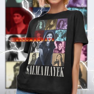 SALMA HAYEK Shirt, Salma Hayek Vintage Shirt, Salma Hayek Retro 90s Tshirt, Salma Hayek Bootleg Tee, Salma Hayek Sweater