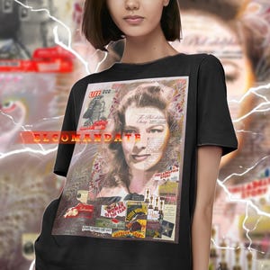KATHARINE HEPBURN Homage Shirt, Katharine Hepburn Vintage Tshirt, Katharine Hepburn Fan Tees, Katharine Hepburn Retro 90s Sweater, Merch
