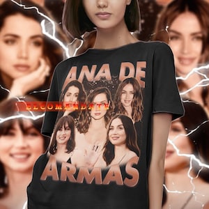 ANA DE ARMAS Vintage Shirt, Ana De Armas Homage Tshirt, Ana De Armas Fan Tees, Ana De Armas Retro 90s Sweater, Ana De Armas Merch Gift