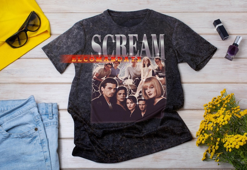 SCREAM Shirt, Scream Vintage Shirt, Scream Retro 90s Tshirt, Bootleg Tee, Scream Sweater, Ghostface Killer, Horror Movie Classic, Wes Craven image 4