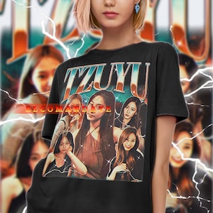 twice ツウィ　Tシャツ TWICE ツウィ Tシャツ ブラック vintage - メルカリ