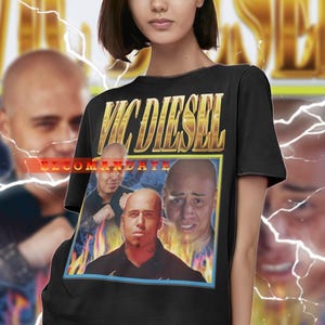 Vic Diesel MEME, VIN DIESEL Vintage Shirt, Vin Diesel Homage Tshirt, Vin Diesel Fan Tees, Vin Diesel Retro 90s Sweater, Vin Diesel Merch Tee