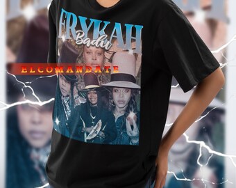 Camisa vintage de ERYKAH BADRU, camiseta de homenaje a Erykah